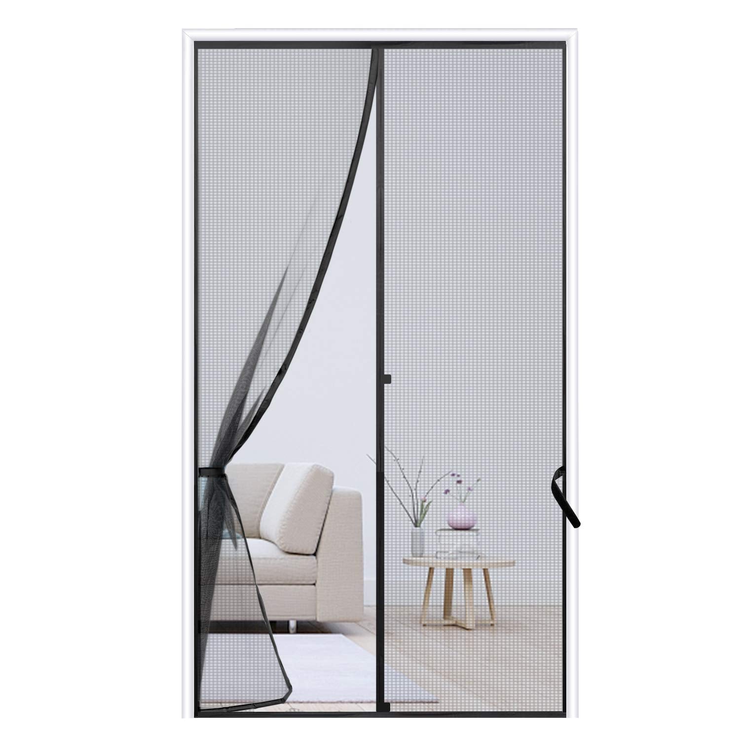 Magnetic door screen