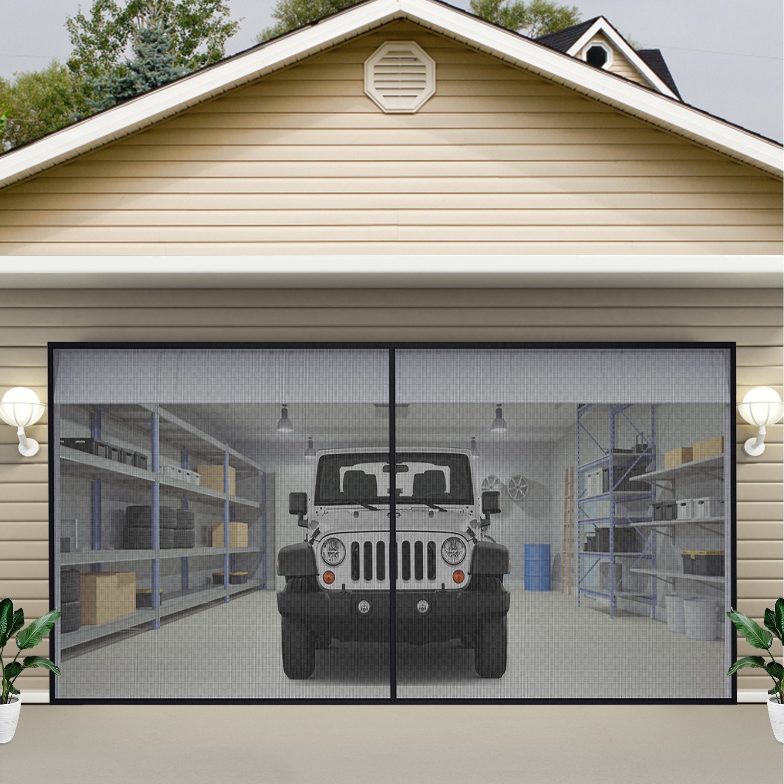 Extra Wide Magnetic Door Screen