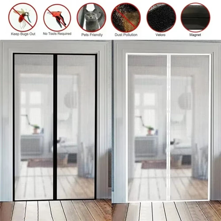 Magnetic door screen