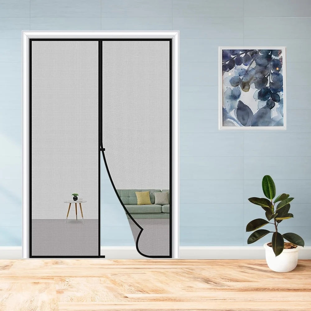Magnetic door screen
